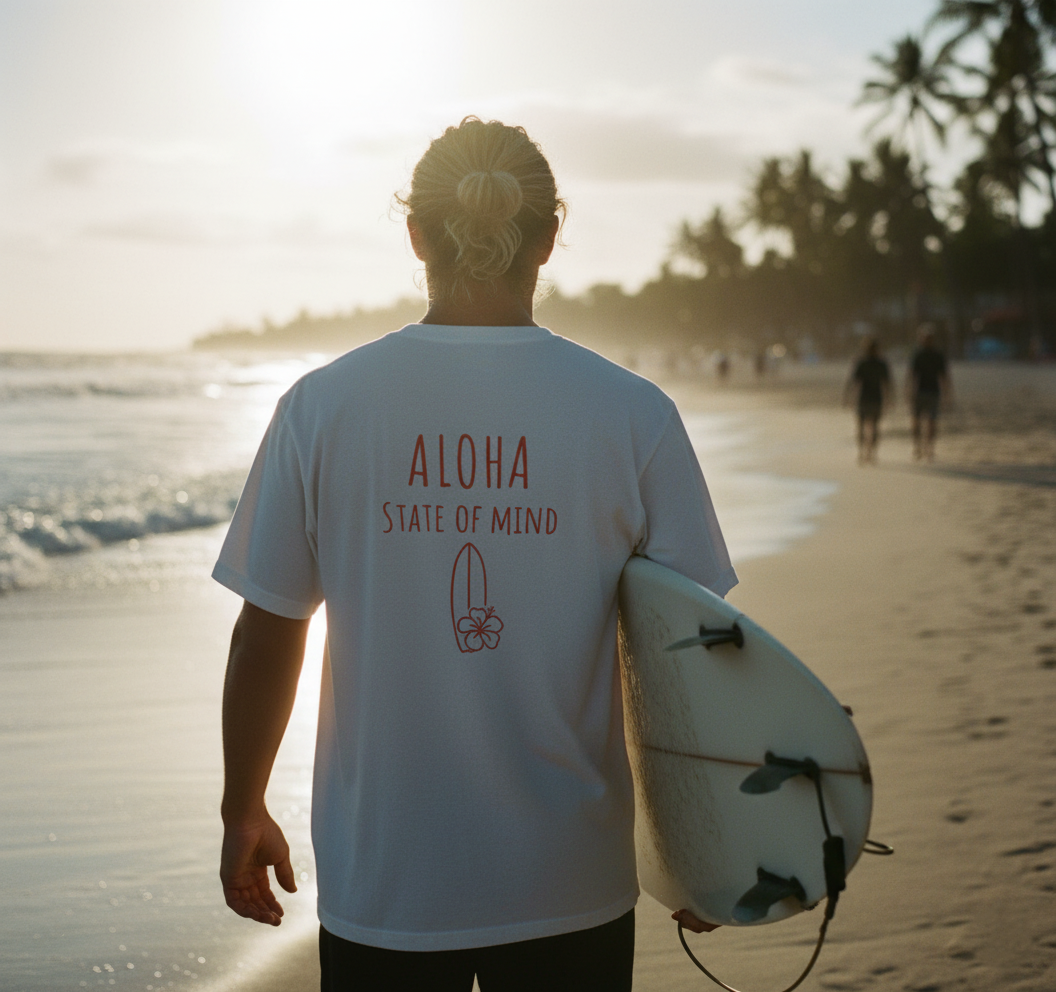 Aloha State of Mind – Oversize white Edition