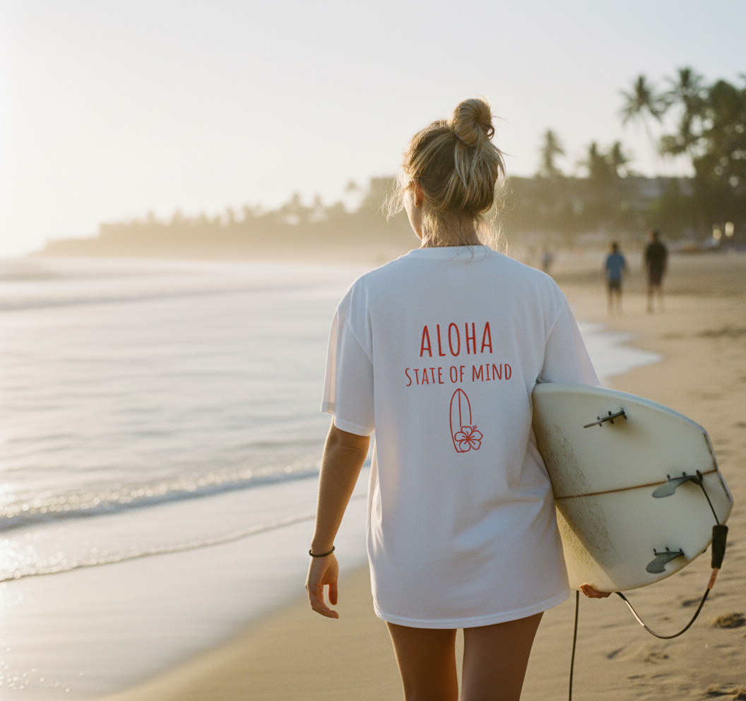 Aloha State of Mind – Oversize white Edition