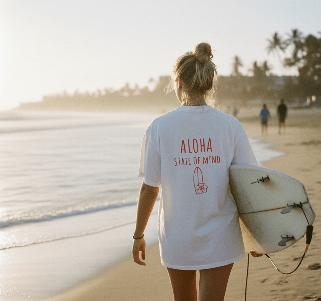 Aloha State of Mind – Oversize white Edition - The Coco Family