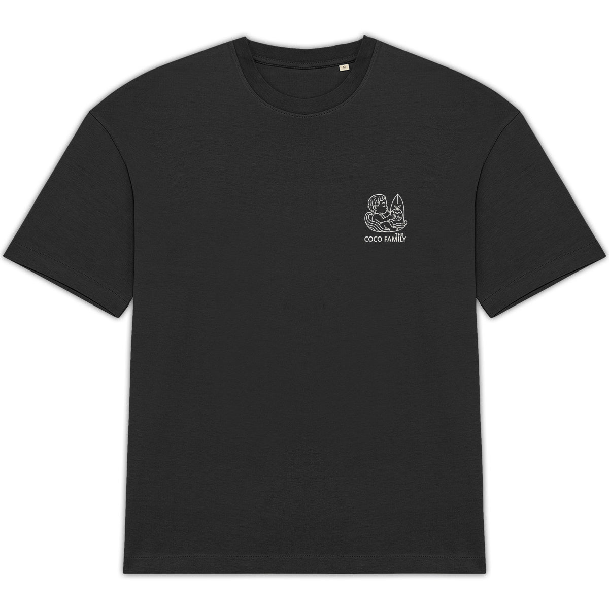 Oversized T-shirt - Aloha State of Mind – Black Edition - face_0