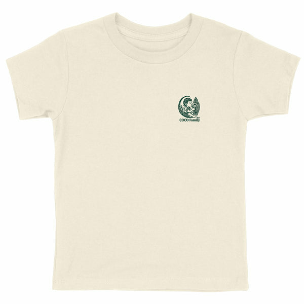 The Coco “Surf & Soul” Tee – Kids Edition (Natural Raw)