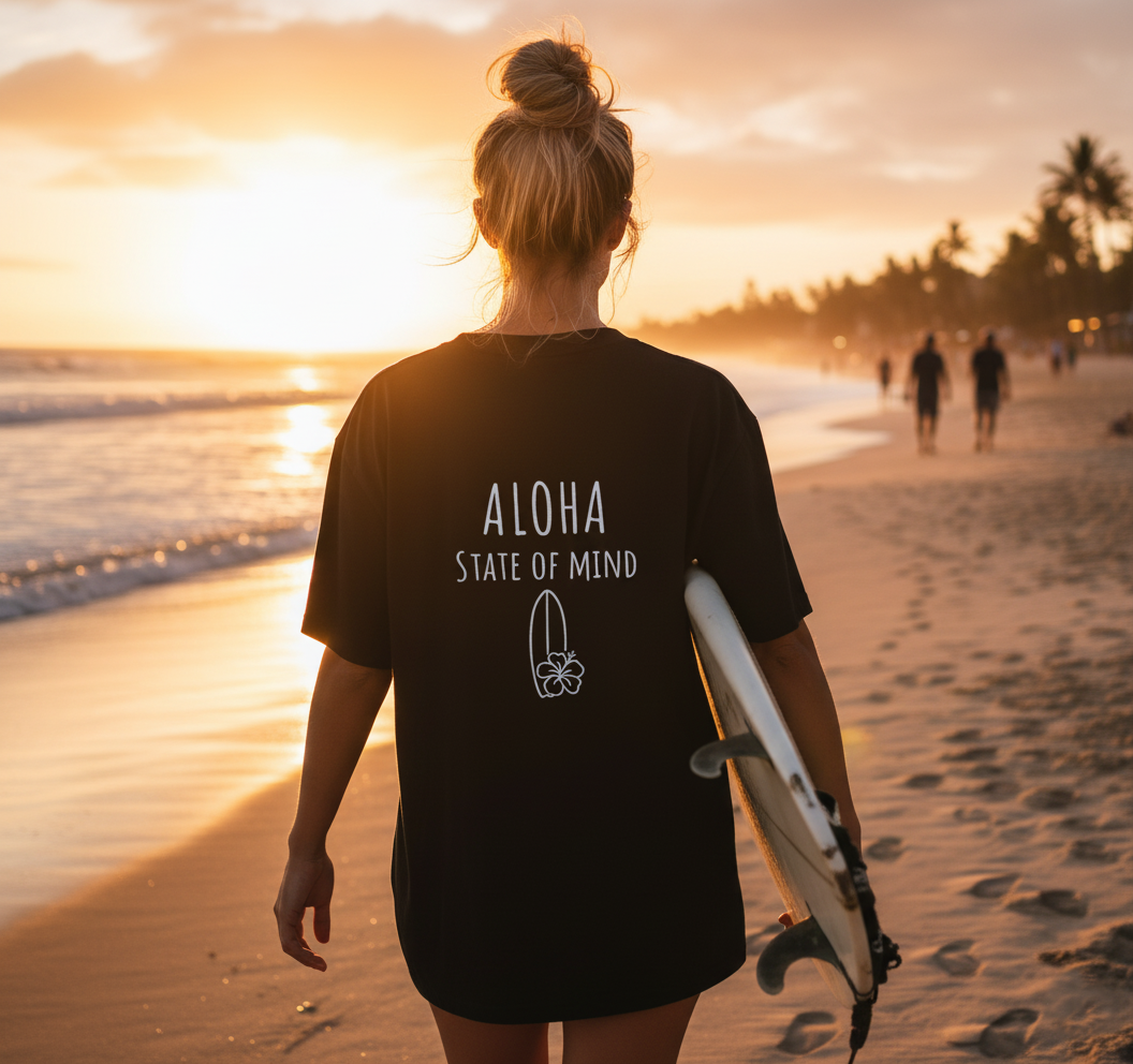 Aloha State of Mind – Oversize black Edition