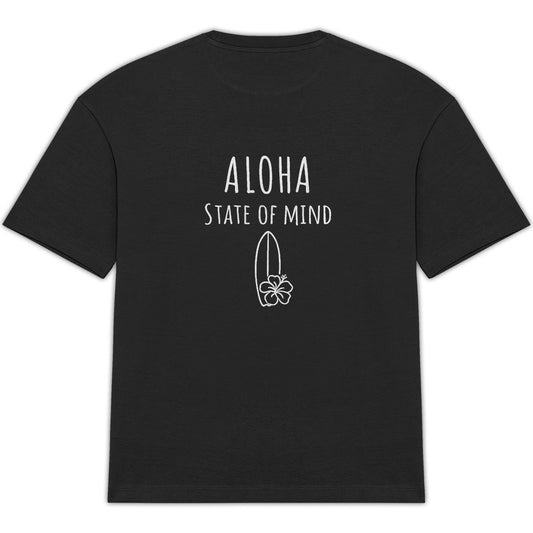 Oversized T-shirt - Aloha State of Mind – Black Edition - dos_0
