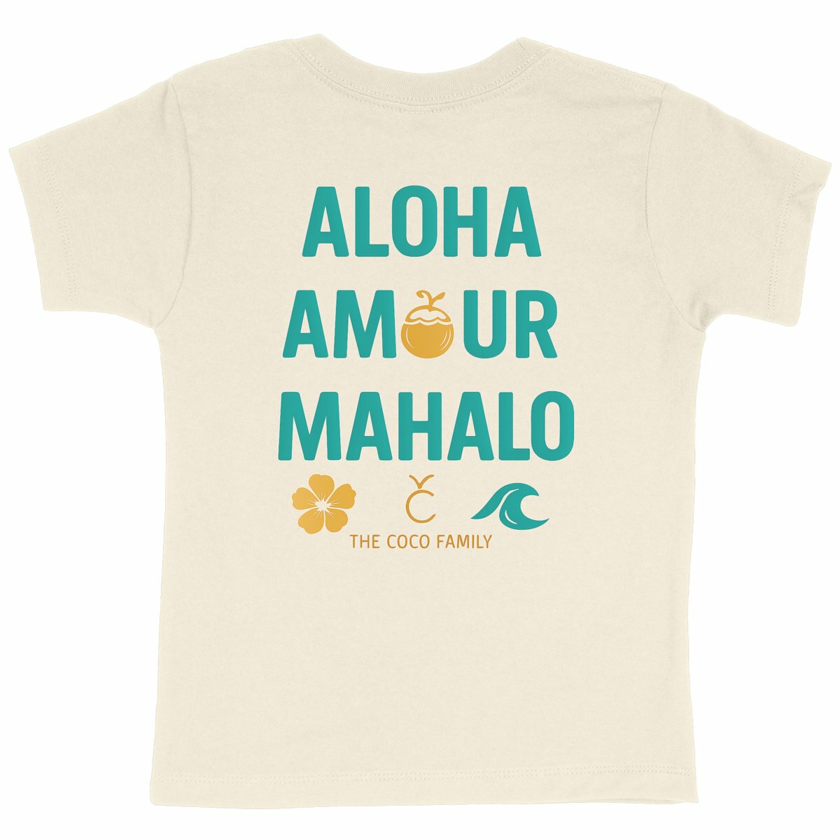 Aloha Amour Mahalo" – Kids Edition (Natural Raw) - dos_naturel