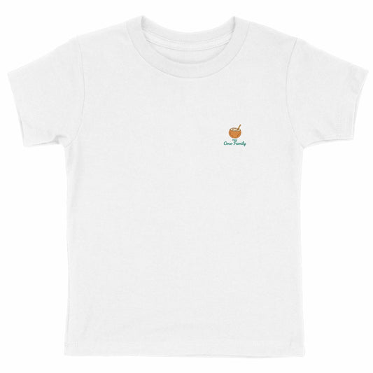 The Coco Logo Tee – Kids Edition (Blanc / Natural Raw) - face_blanc